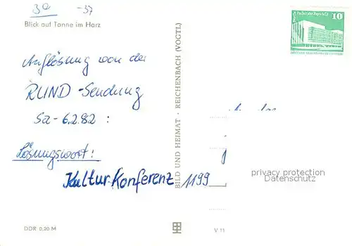 AK / Ansichtskarte Tanne_Harz  Tanne_Harz