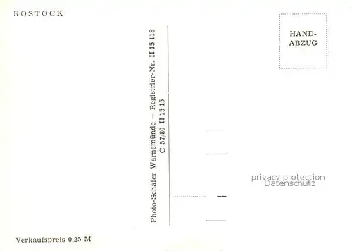 AK / Ansichtskarte Rostock_Mecklenburg Vorpommern  Rostock