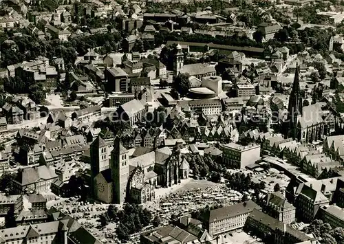 AK / Ansichtskarte Muenster_Westfalen Fliegeraufnahme Altstadt Muenster_Westfalen