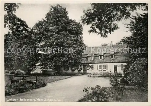 AK / Ansichtskarte Stecklenberg Gemeindehaus Stecklenberg