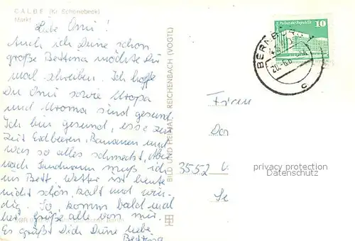 AK / Ansichtskarte Calbe_Saale Markt  Calbe_Saale