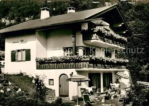 AK / Ansichtskarte Oberstdorf Haus Unterm First Oberstdorf