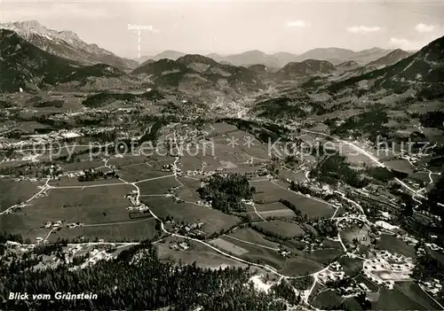 AK / Ansichtskarte Schoenau_Koenigssee Blick vom Gruenstein Schoenau Koenigssee