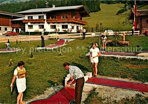 AK / Ansichtskarte Itter_Tirol Cafe Pension Schusterhof Minigolf Itter Tirol