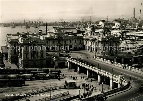 AK / Ansichtskarte Genova_Genua_Liguria Stazione Marittima Genova_Genua_Liguria