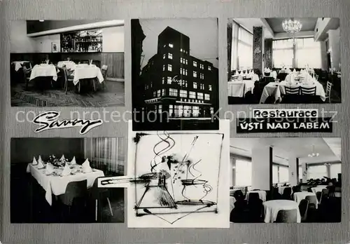 AK / Ansichtskarte Usti_nad_Labem Restaurace Savoy Usti_nad_Labem