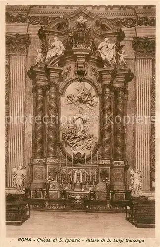 AK / Ansichtskarte Roma_Rom Chiesa di San Ignazio Altare di San Luigi Gonzaga Roma_Rom