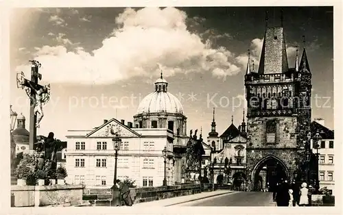 AK / Ansichtskarte Prag_Prahy_Prague Karlsbruecke Prag_Prahy_Prague