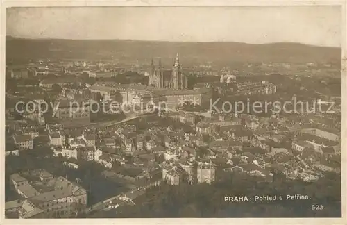 AK / Ansichtskarte Praha_Prahy_Prague Pohled s Petrina Praha_Prahy_Prague
