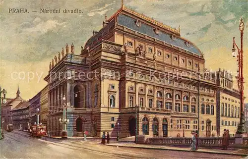 AK / Ansichtskarte Praha_Prahy_Prague Narodni divadlo Praha_Prahy_Prague