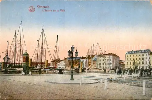 AK / Ansichtskarte Ostende_Flandre Entree de la Ville Ostende_Flandre