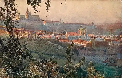 AK / Ansichtskarte Praha_Prahy_Prague Pohled s Petrina Praha_Prahy_Prague