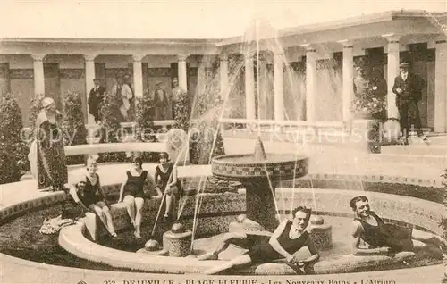 AK / Ansichtskarte Deauville Plage Fleurie Les Nouveaux Bains Atrium Deauville