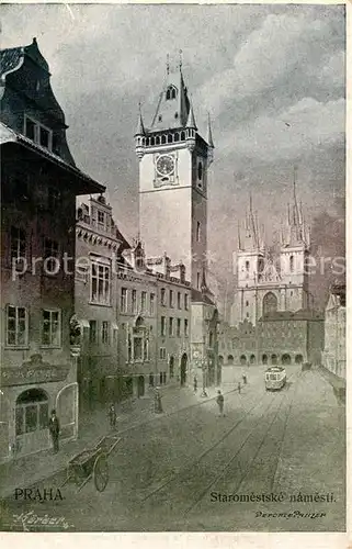 AK / Ansichtskarte Praha_Prahy_Prague Staromestske namesti Praha_Prahy_Prague