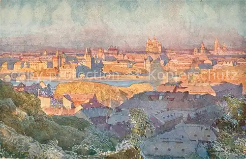 AK / Ansichtskarte Praha_Prahy_Prague Celkovy pohled na Prahu Praha_Prahy_Prague