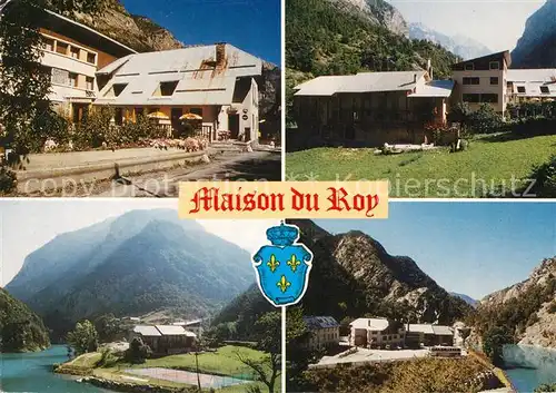 AK / Ansichtskarte Guillestre Fliegeraufnahme Maison du Roy Guillestre