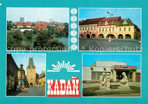 AK / Ansichtskarte Kadan Stadttor Platz Kadan