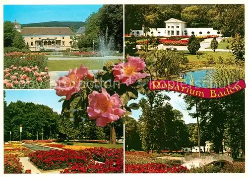 AK / Ansichtskarte Baden_Wien Rosarium Baden Baden_Wien
