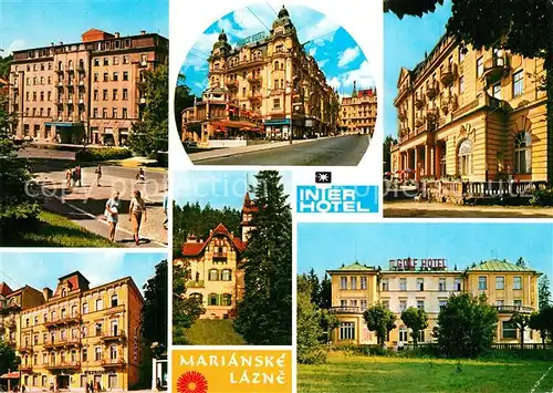 AK / Ansichtskarte Marianske_Lanze Interhotel Cristal Palace Hotel Esplanade Corso Golf Hotel Marianske_Lanze