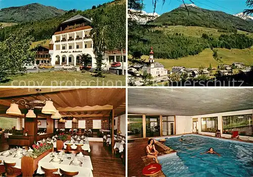 AK / Ansichtskarte St_Johann_Ahrntal Gasthaus zum Schachen Schwimmbad St_Johann_Ahrntal