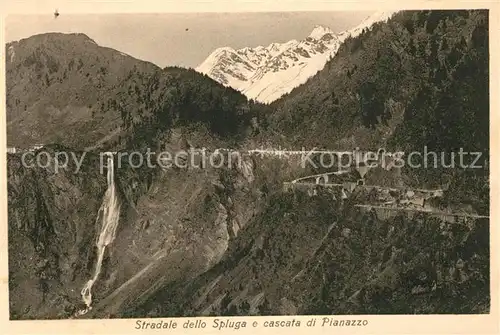 AK / Ansichtskarte Spluga Stradale della Spluga cascate di Pianazzo Spluga