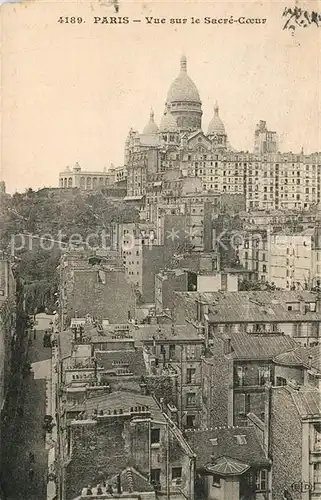 AK / Ansichtskarte Paris Vue sur le Sacre Coeur Paris
