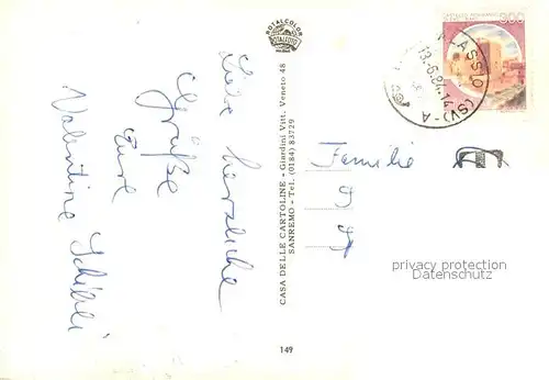 AK / Ansichtskarte Alassio Strand Abendstimmung  Alassio