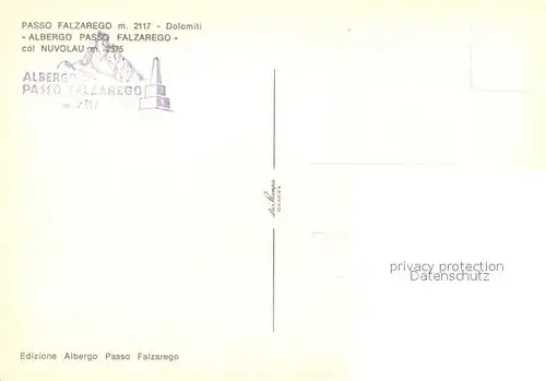 AK / Ansichtskarte Passo_Falzarego Gaststaette Pension Passo Falzarego