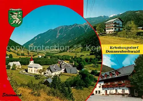 AK / Ansichtskarte Donnersbachwald Kirche Panorama Donnersbachwald