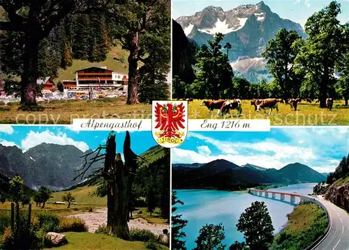 AK / Ansichtskarte Hinterriss_Tirol Alpengasthof Eng Kuhweide Panoramen Hinterriss Tirol