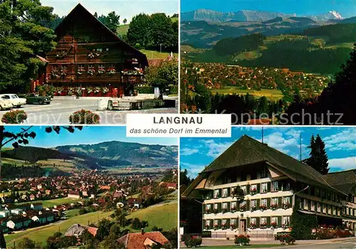 AK / Ansichtskarte Langnau_Emmental Hotel Panoramen Langnau Emmental