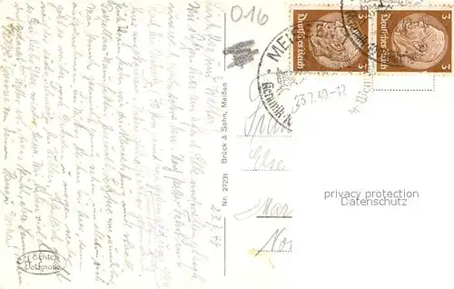 AK / Ansichtskarte Meissen_Elbe_Sachsen Elbbruecke Albrechtsburg und Dom Meissen_Elbe_Sachsen