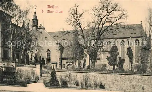 AK / Ansichtskarte Meissen_Elbe_Sachsen St Afra Kirche Meissen_Elbe_Sachsen