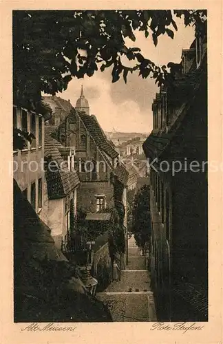 AK / Ansichtskarte Alt_Meissen_Elbe Rote Stufen Serie Saechsische Heimatschutzpostkarte Folge 4 Nr 6 Alt_Meissen_Elbe