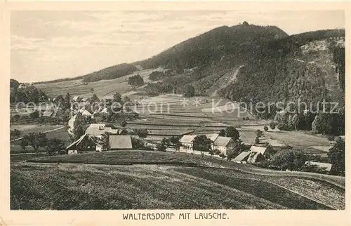 AK / Ansichtskarte Waltersdorf_Zittau Panorama Blick zum Berg Lausche Lausitzer Gebirge Waltersdorf Zittau