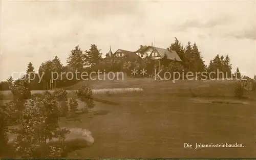AK / Ansichtskarte Oybin Johannissteinbauden an der Landesgrenze Lausitzer Gebirge Oybin