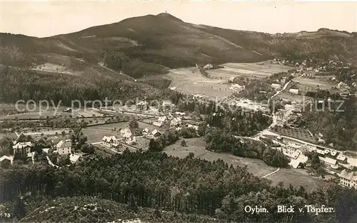 AK / Ansichtskarte Oybin Panorama Blick vom Toepfer Zittauer Gebirge Oybin