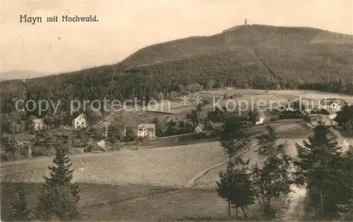 AK / Ansichtskarte Hayn_Oybin Panorama mit Hochwald Zittauer Gebirge Hayn_Oybin