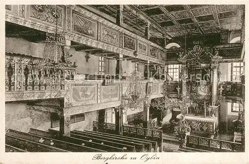 AK / Ansichtskarte Oybin Bergkirche Innenansicht Oybin