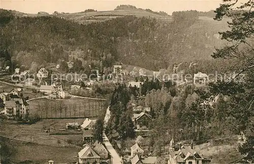 AK / Ansichtskarte Oybin Panorama Blick nach dem Hayn Zittauer Gebirge Oybin