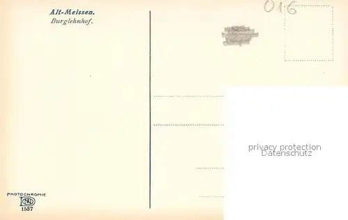 AK / Ansichtskarte Alt_Meissen_Elbe Burglehnhof Photochromie Alt_Meissen_Elbe
