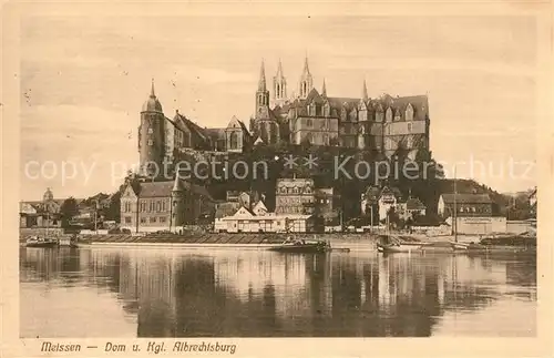 AK / Ansichtskarte Meissen_Elbe_Sachsen Albrechtsburg und Dom Meissen_Elbe_Sachsen