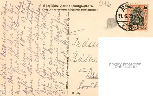 AK / Ansichtskarte Alt_Meissen_Elbe Burglehn Schlossbruecke Ludwig Richter Haus Serie Saechsische Heimatschutzpostkarte Alt_Meissen_Elbe