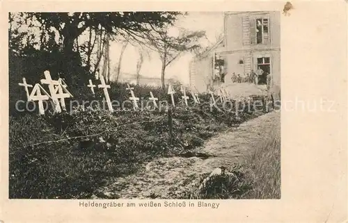 AK / Ansichtskarte Blangy_les_Arras Heldengraeber am weissen Schloss Blangy_les_Arras