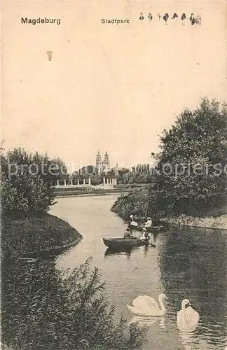 AK / Ansichtskarte Magdeburg Stadtpark Magdeburg