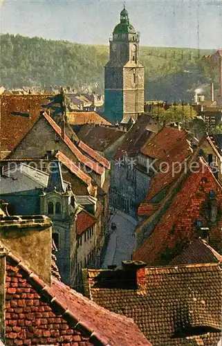 AK / Ansichtskarte Meissen_Elbe_Sachsen Blick ueber die Daecher der Stadt vom Schlossberg aus Meissen_Elbe_Sachsen