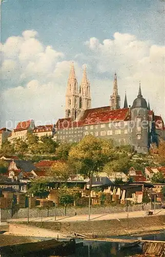 AK / Ansichtskarte Meissen_Elbe_Sachsen Schloss Albrechtsburg mit Dom Meissen_Elbe_Sachsen