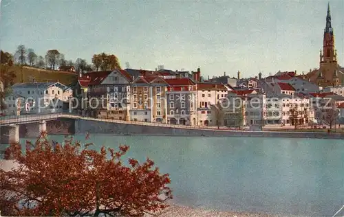 AK / Ansichtskarte Bad_Toelz Isarbruecke mit Marienstift Bad_Toelz