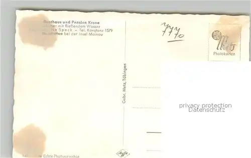 AK / Ansichtskarte ueberlingen_Bodensee Gasthaus Pension Krone ueberlingen Bodensee