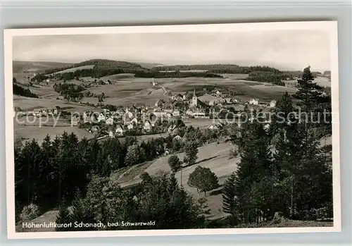 AK / Ansichtskarte Schonach_Schwarzwald Panorama Schonach Schwarzwald